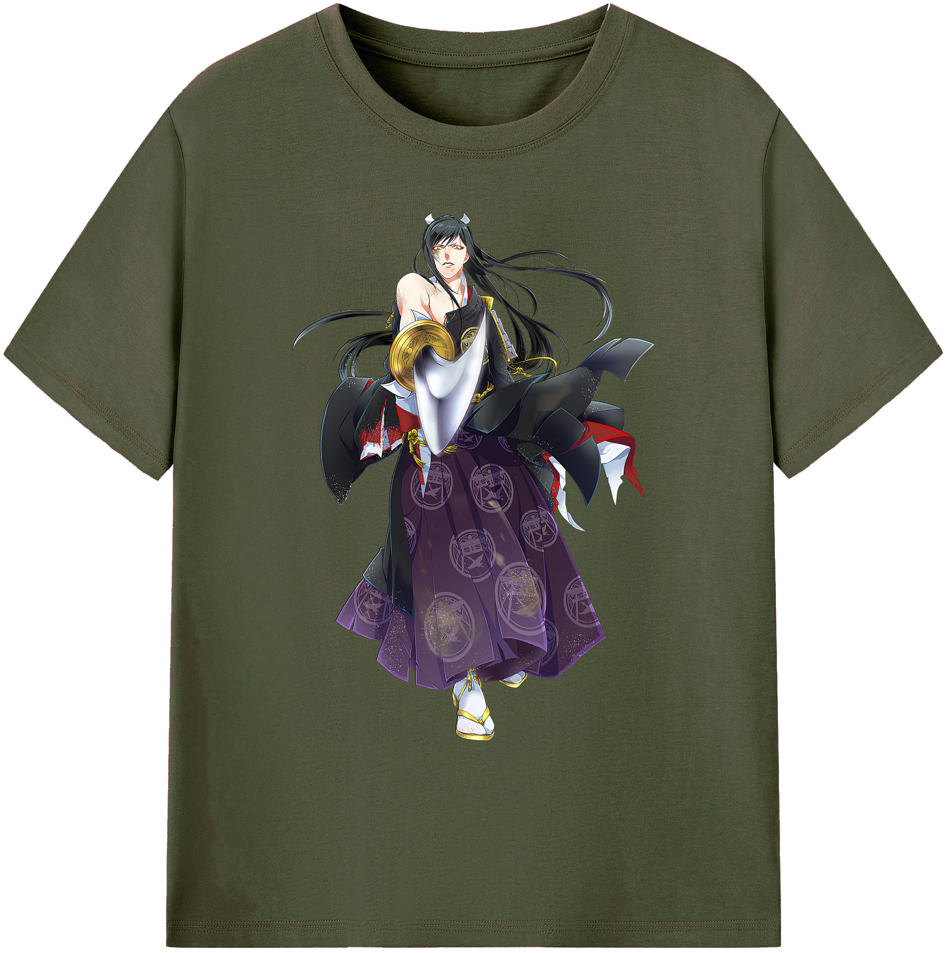 （画像用） 刀剣乱舞 Touken Ranbu 綿100％ メンズ半袖Tシャツ｜肌触りやわらか＆通気性